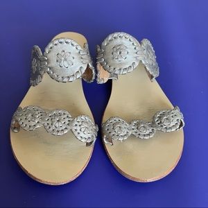 Jack Rogers Lauren Sandal Pewter Size 6